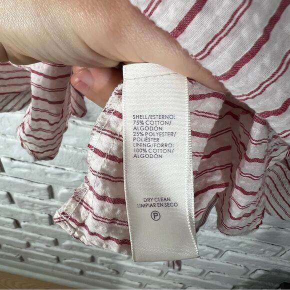 Rebecca Minkoff Melly Striped Bell Sleeve Wrap Top Size Small - Picture 11 of 11